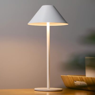 Lampada da tavolo a fungo senza fili, 3 livelli dimmerabili, lampada da tavolo ricaricabile a LED da 3 W, lampada da comodino retrò (bianco) | Leroy Merlin