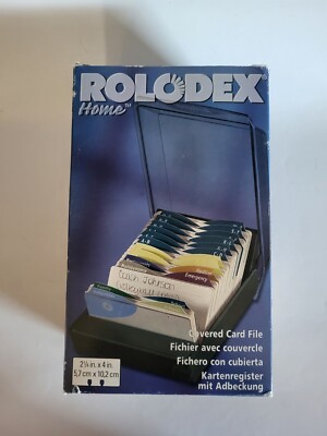 Rolodex Home Covered Card File Index Storage BRAND NEW | eBay