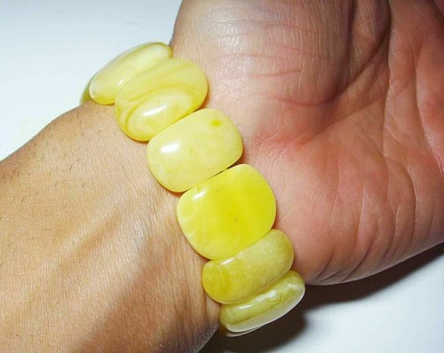 Luxus Bernstein Armband Natürlicher baltischer Bernstein weiße Stücke ein... - Bild 8 von 12