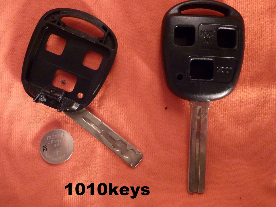(BLADE CUT by PHOTO) REMOTE FOB KEY SHELLS for LEXUS with LOGO for DIY REPAIRS - Image 2 of 3