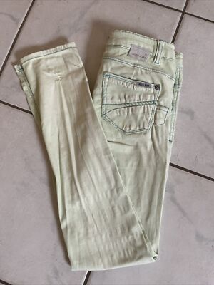 GARCIA Jeans Sara super slim waist 5 Pocket Style Ziernähte grün Taschen Gr.152