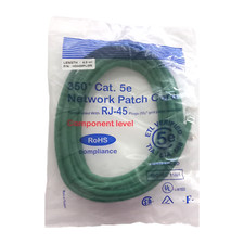 Image of Network Patch Cord CAT.5E 4m H004MPLGN RJ-45 Plugs Ethernet Cable Green 350+ New