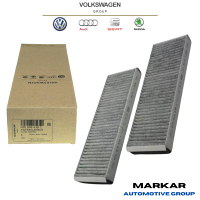 ORIGINAL 4F0898438C Innenraumfilter + Aktivkohlefilter RS4 VW XL1 AUDI A6 C6 R8