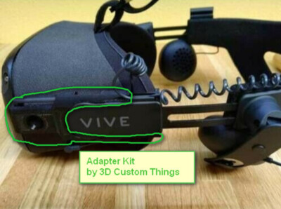 for Oculus Quest Vive Deluxe Audio Strap Adapter (DAS) kit with 2 top mount clip