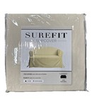 SureFit Cotton Duck Canvas T Cushion Loveseat Slipcovers, Loveseat Cover Cott...