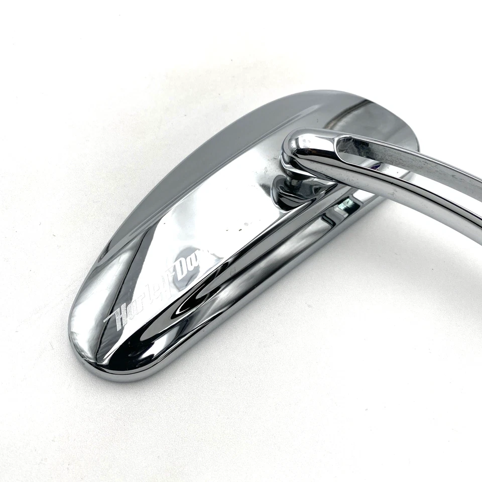 Подлинное хромированное зеркало только для правой стороны с надписью профиля на заказ для Harley 91697-06 от оригинального производителя - Изображение 2 из 4