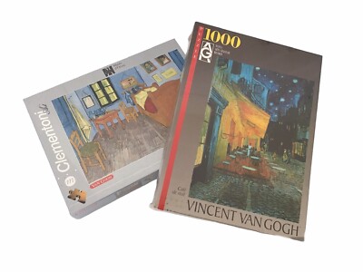 Vincent van Gogh Puzzle At Aries Cafe De Nuit Lot Of 2 New Sealed