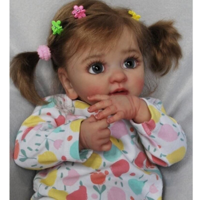 40CM Cute Reborn Baby Dolls Girl Cloth Body Newborn Size 16inch Gift Bebe Vein