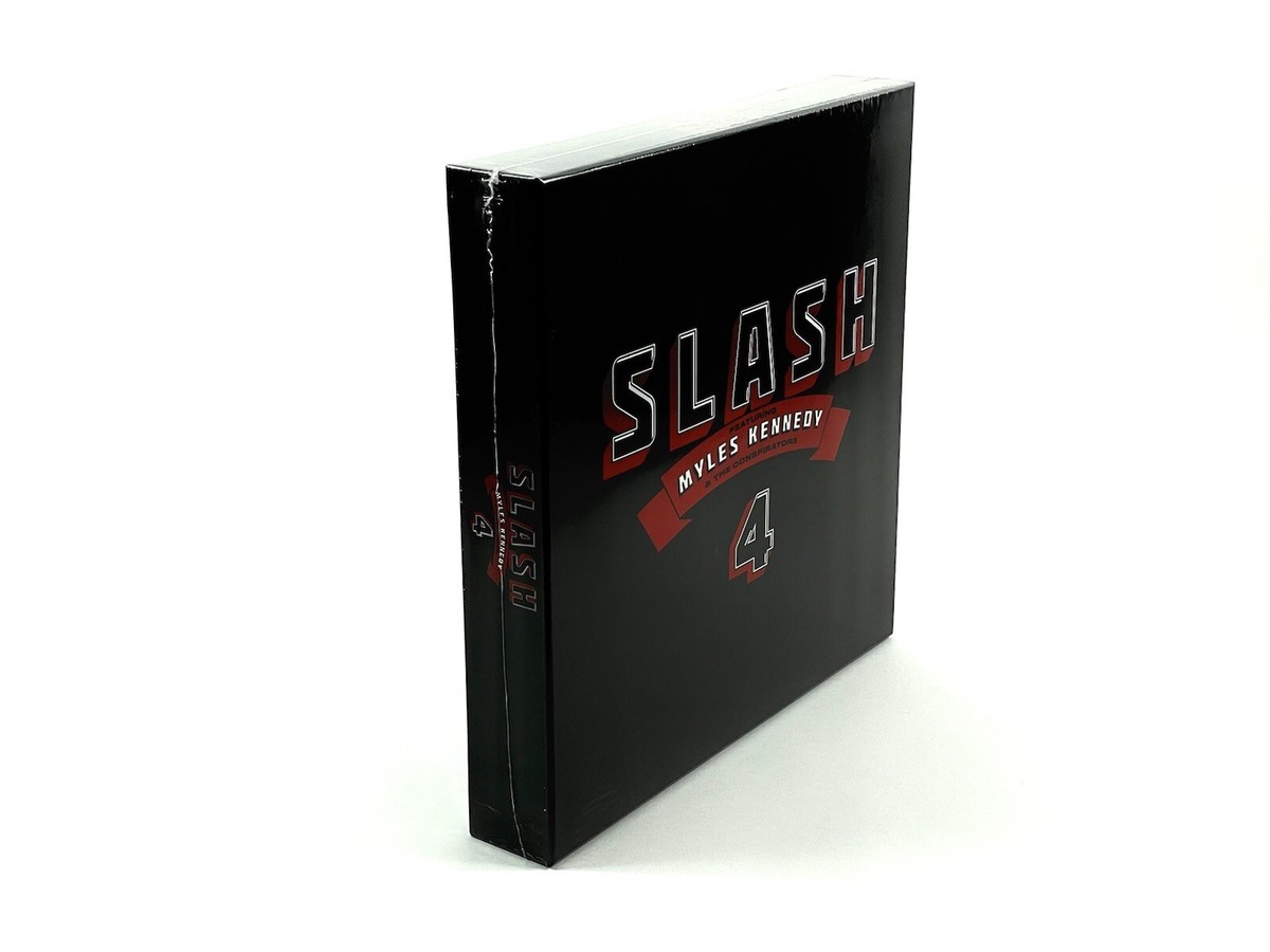 Slash 4 Deluxe Edition Box Set Vinyl Mini Guitar CD Cassette Pick