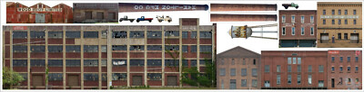 TRACKSIDE BACKDROP #612 Industry #3 O Scale