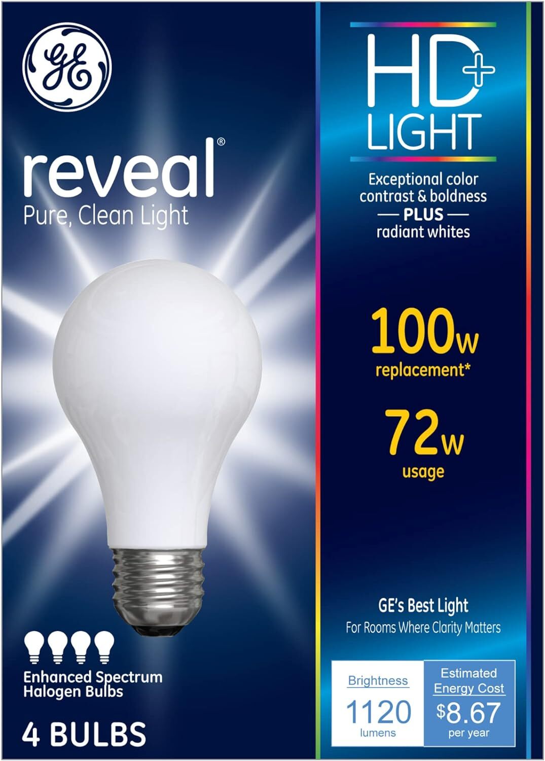Lighting 72W Soft White Reveal a Line Halon Bulb; 4 Count(Pack of 1)