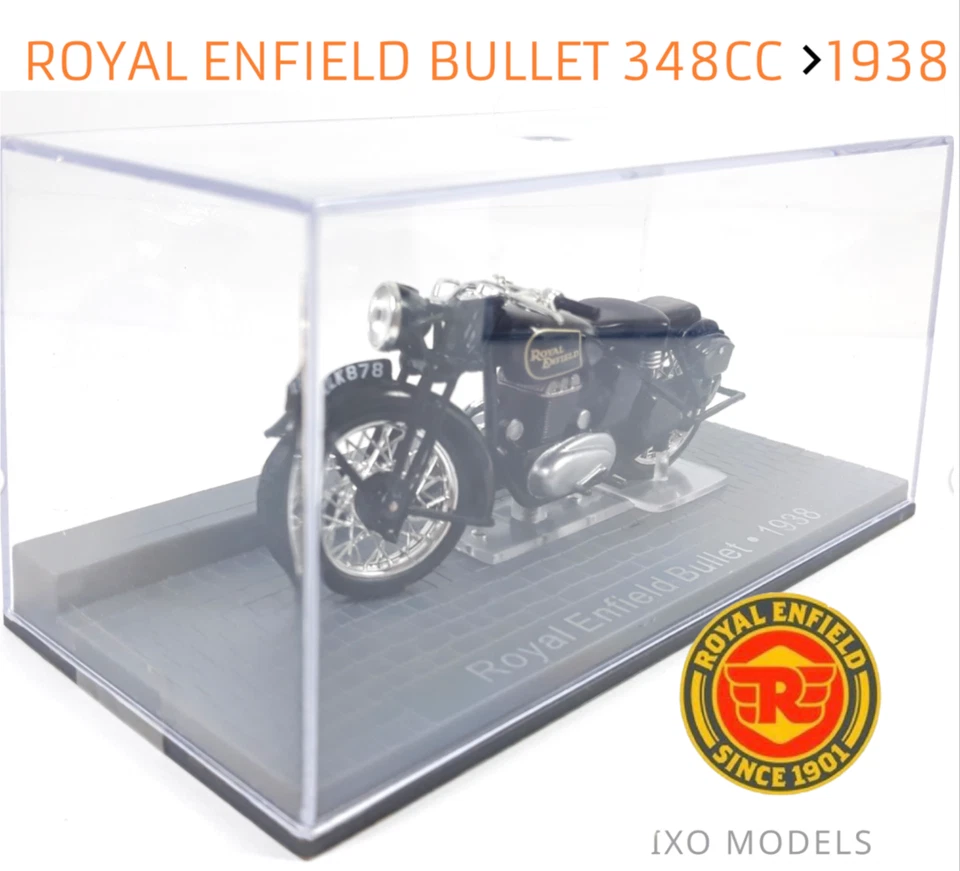 Moto clásica Royal Enfield Bullet • Año 1938 • (Escala 1/24) Ixo, Altaya - Imagen 2 de 4