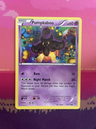 Pokemon Card Pumpkaboo Phantom Forces Common 44/119 Near Mint 