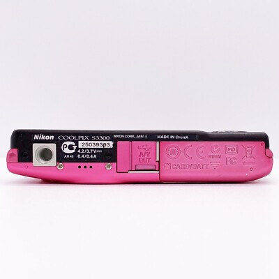 Nikon COOLPIX S3300 Strawberry Pink 6x Zoom 16.0MP Digital