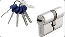 CILINDRO LUCCHETTO EUROPEO CON 5 CHIAVI + 1 DI CANTIERE  SICUREZZA VARIE MISURE