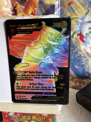 Orbeetle Vmax Black Foil Rainbow Fan Art Card NM | eBay
