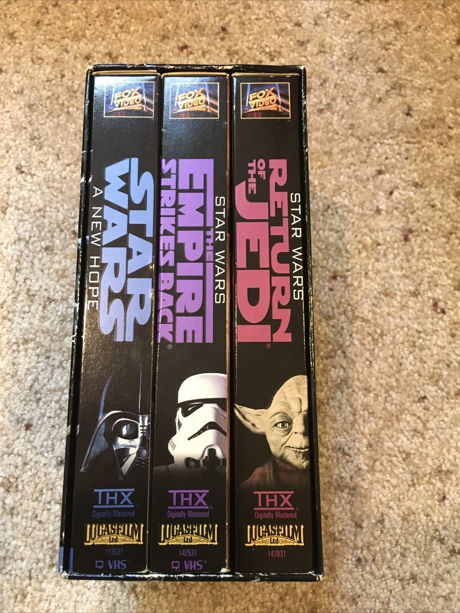 Star Wars VHS 1995 Trilogy Box Set THX 86162060939| eBay