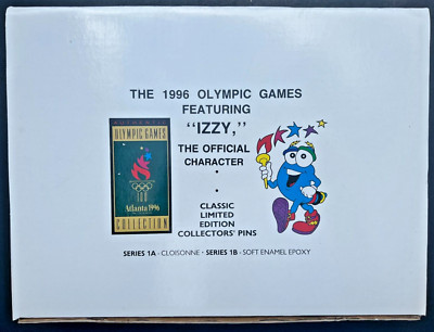 1996 Atlanta Olympic VINTAGE Limited Edition Framed IZZY 24 Pin Set  #810