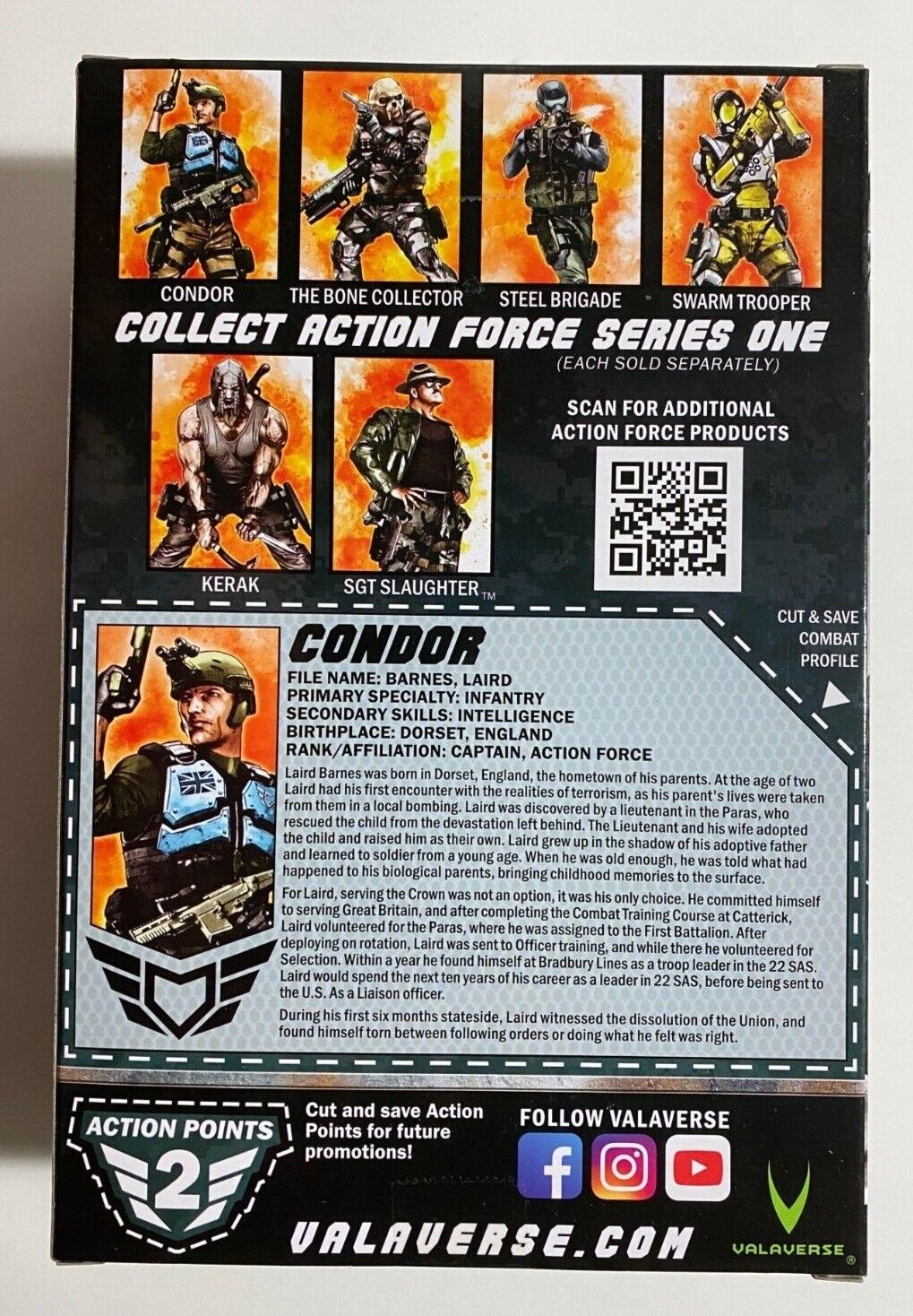 Valaverse Action Force Condor 1/12 Collectible Action Figure - Open Box