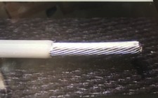 10 Ga Teflon type E silver/copper 200 c Wire M22759/9 37 Stranded 100 Foot Roll