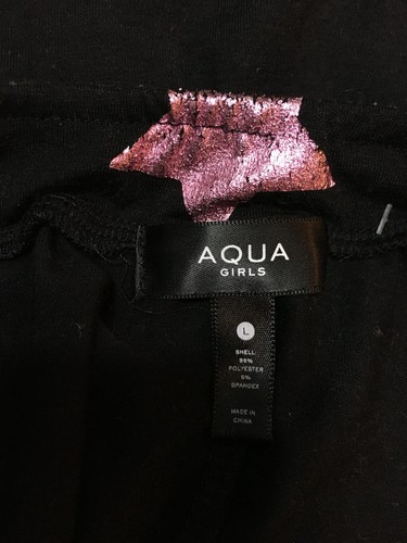 NWD Aqua Girls Skirt Star Black L - Picture 4 of 5