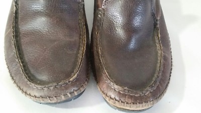 HS Trask Brown Leather Moccasins Driving Loafers Mens 8 M  display picture 2