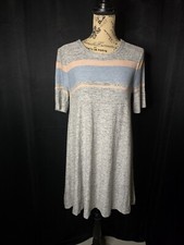 Lou & Grey For LOFT Multi-Colored Striped Dress Women's Size Small