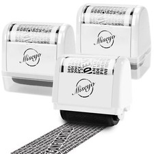 Wide Roller Stamp Identity Theft Stamp 1.5 Inch Perfect for Privacy Protectio...