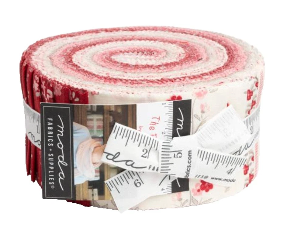 Tela artesanal floral Jelly Rolls, tiras