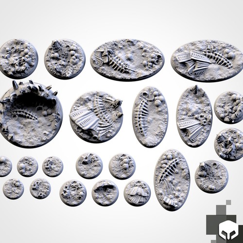 Warhammer Base Resin printed all size Wargame - Foto 7 di 31