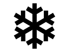 Snowflake Holiday D cor Let it Snow Silhouette Vinyl Decal Car Tumbler Sticker