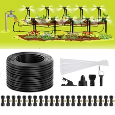 98 FT Outdoor Patio Water Mister 30 Nozzle Misting Cooling System Fan Cooler
