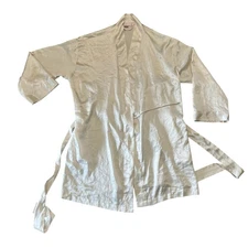 Victoria’s Secret Silky Buttery Cream Short Robe With Tie