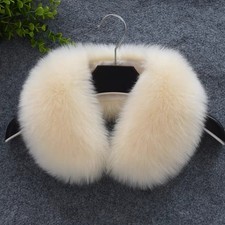 Replacement Detachable Faux Fur Fluffy Collar Down Coat Hooded Accessories
