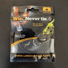 Nathan Lock Laces Black. NEW