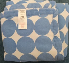Mothercare Blue Spots Blanket Sherpa reverse 70x90cm Used