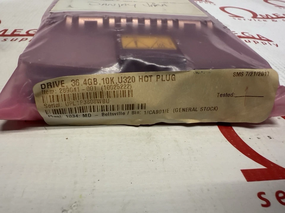 Hp 36.4gb 10k u320 scsi hdd, BD03686223, 300955-014, fw: hpb6, map3367nc, ca062 - Image 2 of 4