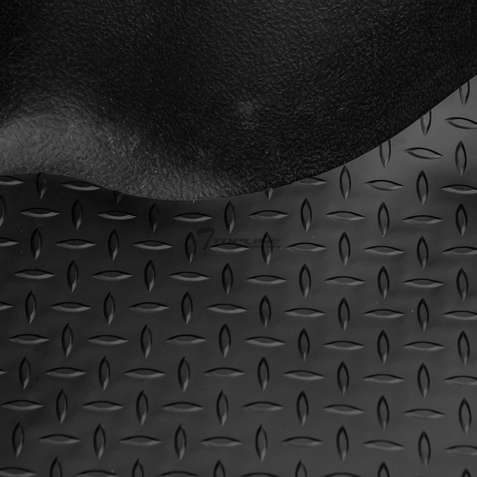 TLAPS For 2022-2024 Hummer EV Pickup 5 Ft Rubber Front+Rear Truck Bed Mat Black - Image 4 of 4