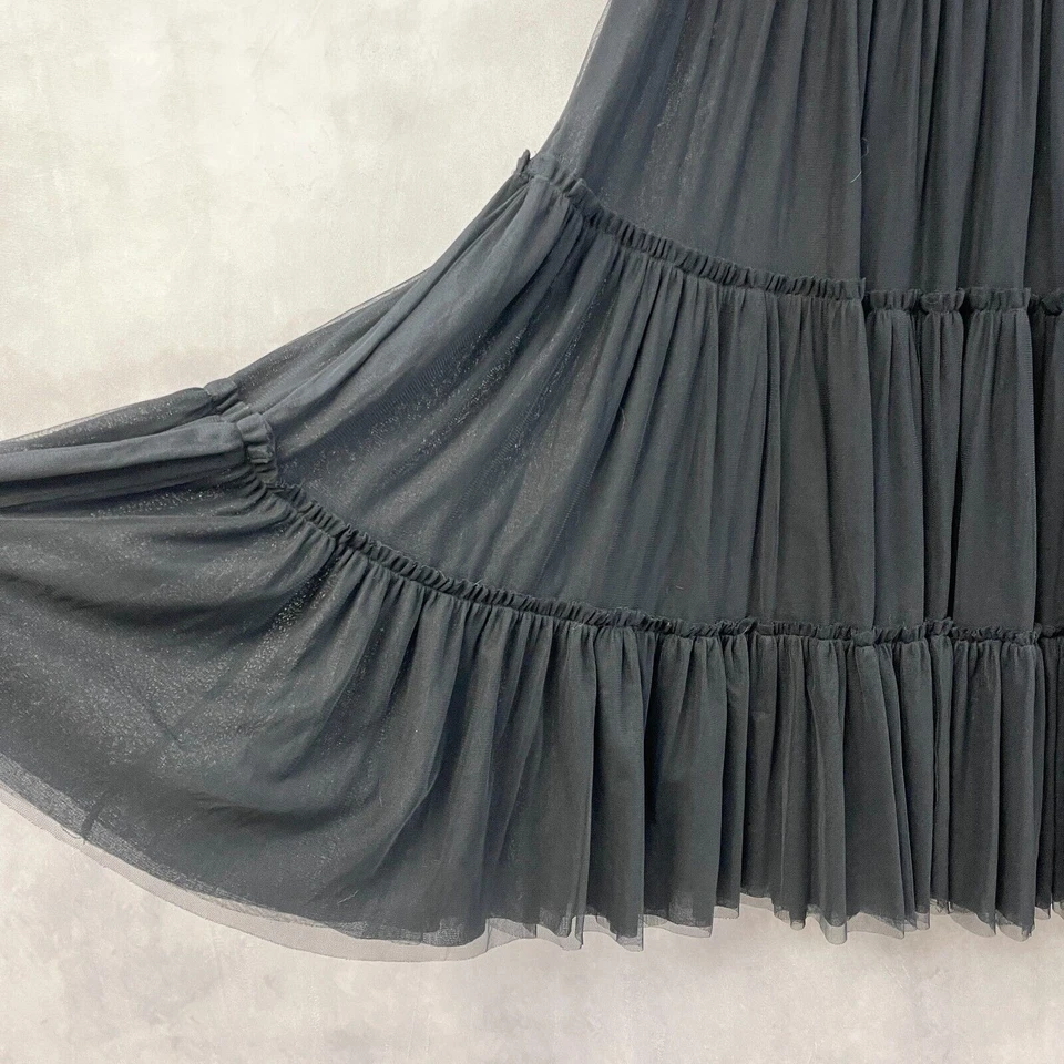 Falda de malla en capas J. Peterman para mujer 16 caprichosos Fairycore bruja cottagegoth Foto 2 de 4