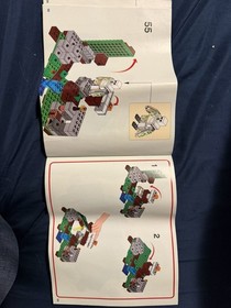 LEGO Minecraft Set 21123 The Iron Golem Instruction Manual Booklet Illustrated