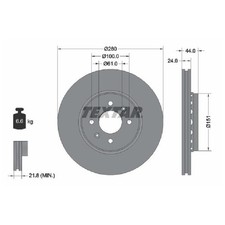 2x Bremsscheibe vorne für Dacia Dokker Jogger RK Lodgy JS id72284