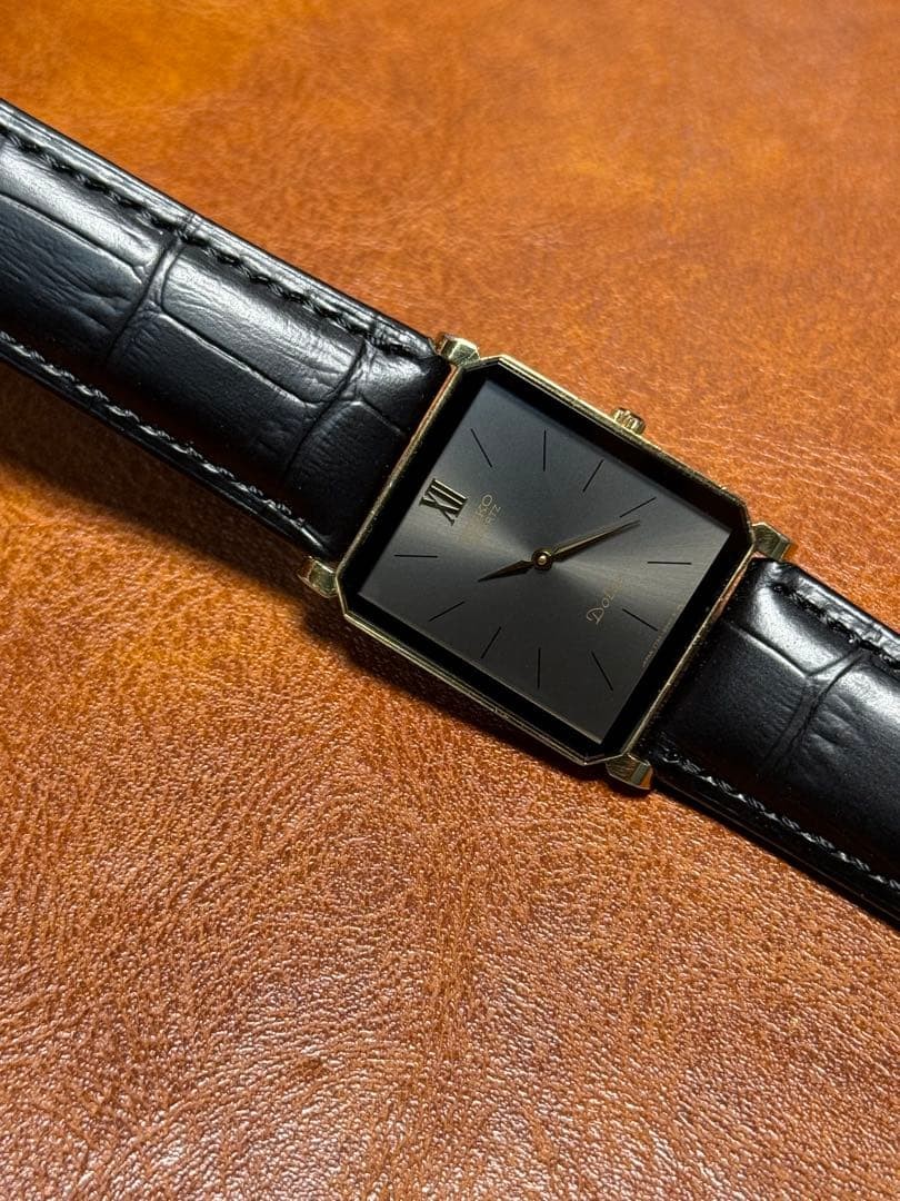 A54 Rare Working SEIKO DOLCE Rectangular 80s - image 6