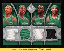 2009-10 SP Game Used Four on Fabrics 87/99 Paul Pierce JR Giddens HOF READ 04u1