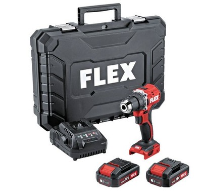 FLEX 18 V Akku-Bohrschrauber DD 2G 18.0-EC LD 2.5 Set im Transportkoffer 519049