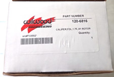 Wilwood 120-6816 Forged Billet Dynalite Black Brake Caliper Fdl 1.75 .81 Rotor