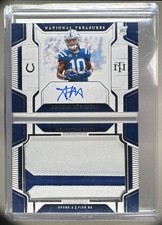 Adonai Mitchell 2024 National Treasures Rookie Jumbo Prime Booklet Auto RC /99