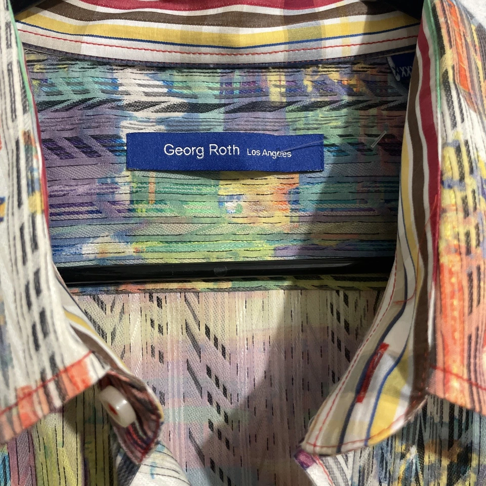 Georg Roth Los Angele Men’s Shirt 3XL  Abstract Multicolor-fun -NWOT RARE! - Image 3 of 4
