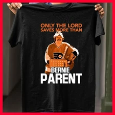 SALE SALE - Bernie Parent Hockey Legend Only The Lord Saves Men's T-Shirt