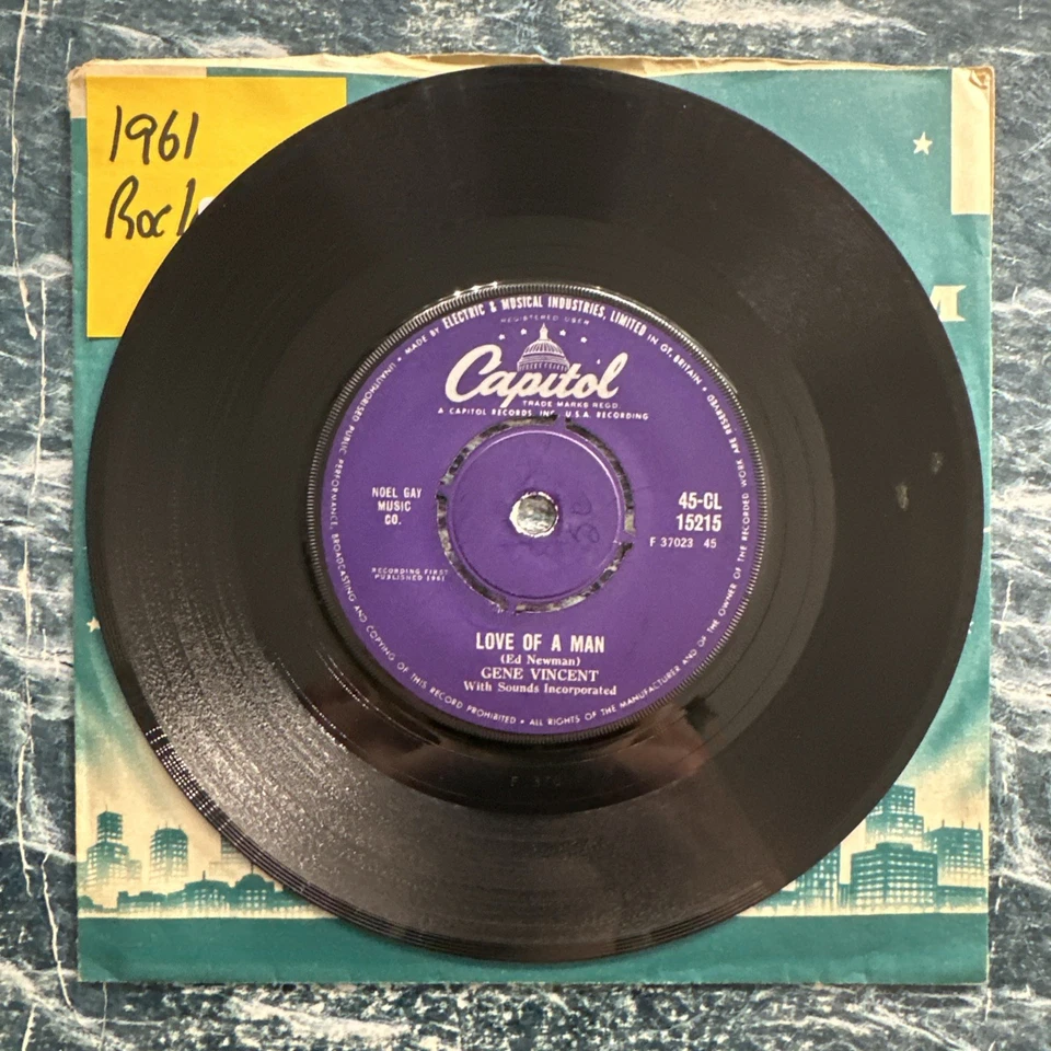 Gene Vincent - I’m Going Home 7” Vinyl Record Single VG+ - Image 4 of 4