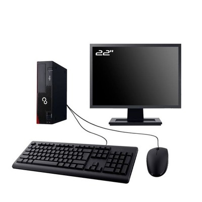PC Fujitsu Esprimo D556 DT Bildschirm 22 '' Intel G4400 RAM 16Go SSD 960Go W11